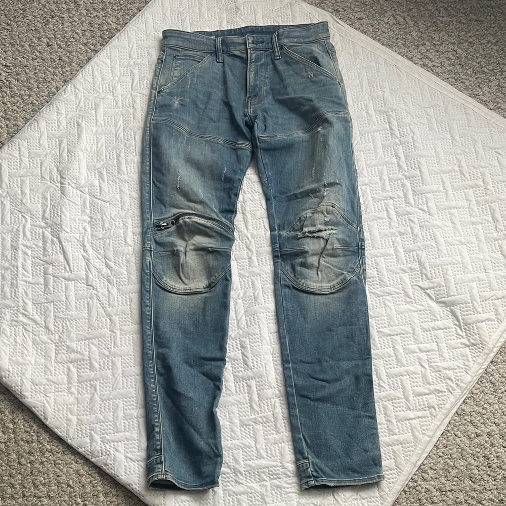 G-Star Men's Light Blue Skinny 5620 Jeans
